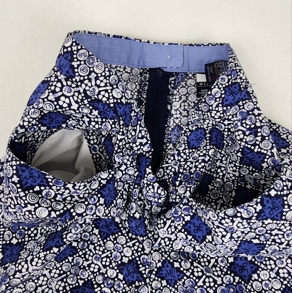 Vintage Tommy Hilfiger Blue & White Designed 100% Cotton Shorts - Picture 2 of 8